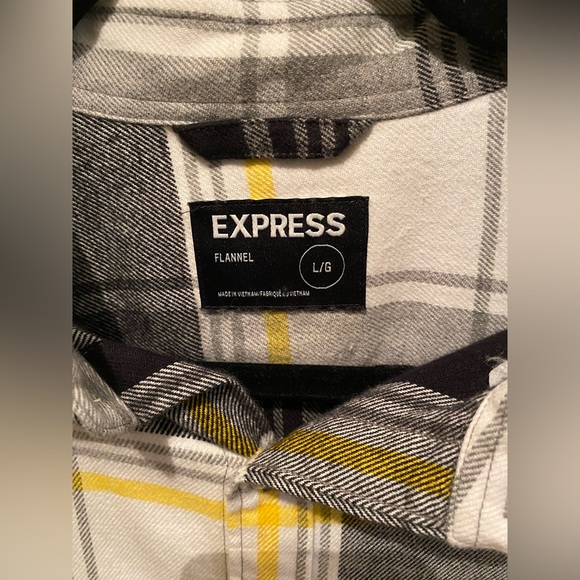 Express long sleeve button down flannel - Picture 3 of 3